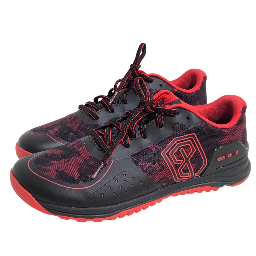 Born Primitive Savage 1 Training Shoes Men 11 Black Red Camo Athletic Sneaker